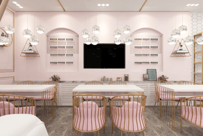 Nail salon decor ideas